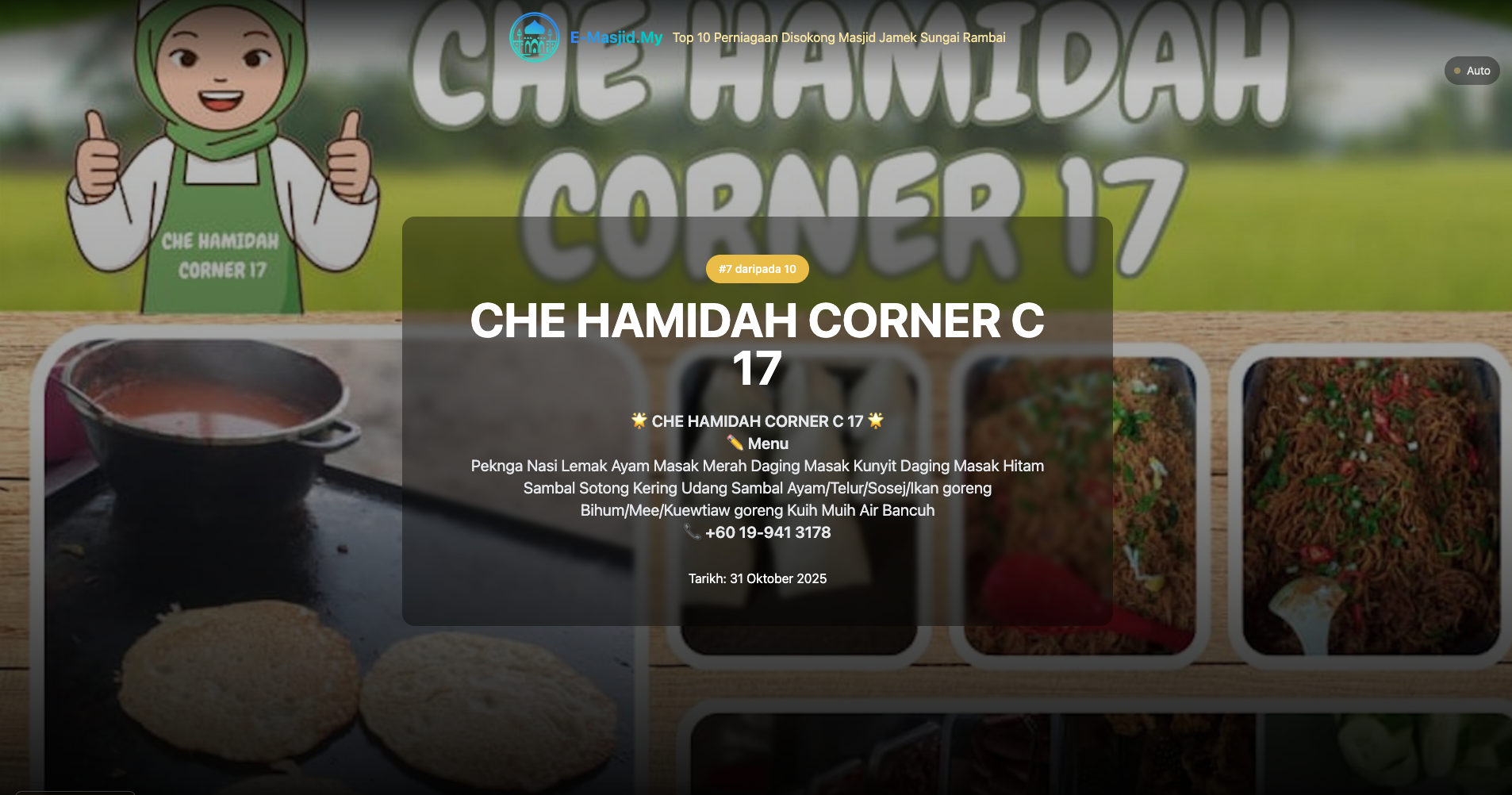 CHE HAMIDAH CORNER C 17